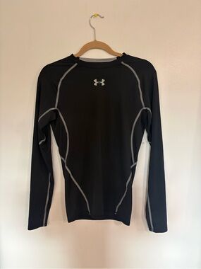Under Armour Black Compression HeatGear Long Sleeve Top